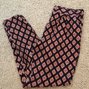 Printed high waisted pant